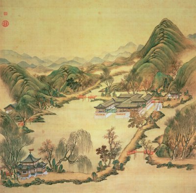 Uitzicht op het Zomerpaleis, Peking door Chinese School