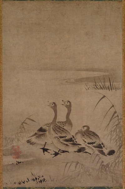 Wilde Ganzen door Chōkichi