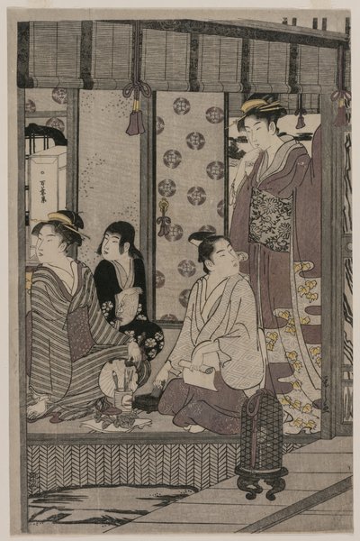 Morning Glory (uit de serie Het Verhaal van Genji in Elegante Moderne Kleding) door Chobunsai Eishi