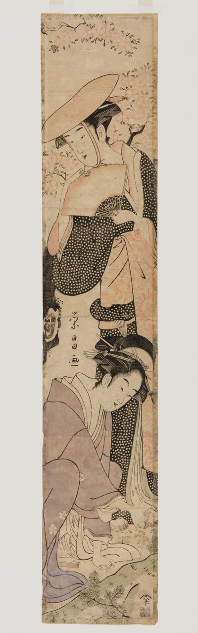(kleur houtblokdruk) door Chokosai Eisho