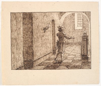 Illustratie voor St. St. Blicher, De drie Heilige Avonden door Christen Dalsgaard