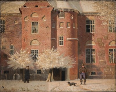 Het landhuis van Krabbesholm in Jutland door Christen Dalsgaard