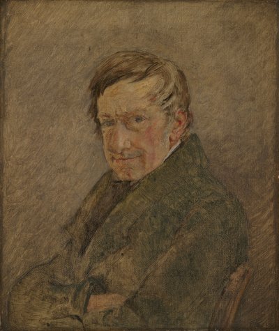 Portret van de dierenschilder C.D. Gebauer door Christen Købke