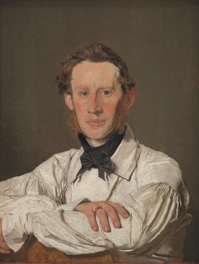 Portret van de dierenschilder Christian Holm door Christen Købke