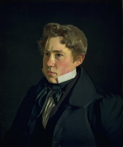 Portret van de Schilder en Lithograaf P.H. Gemzøe door Christen Købke
