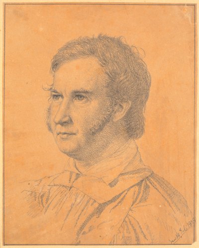 Portret van Jacob Georg Købke (raad van justitie, districtsarts in Nykøbing F.) door Christen Købke
