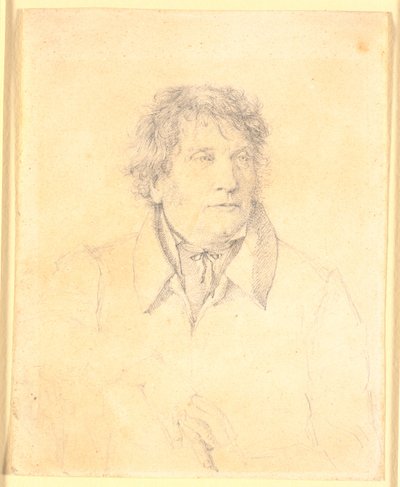 Portret van de vader, bakker P.B. Købke door Christen Købke