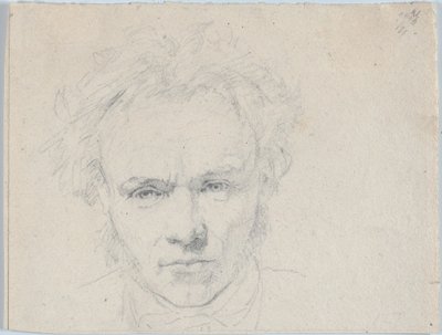 Portret van de beeldhouwer Hermann Ernst Freund door Christen Købke