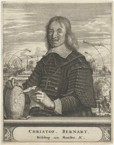 Portret van Christoph Bernhard von Galen, bisschop van Münster door Christiaan Hagen