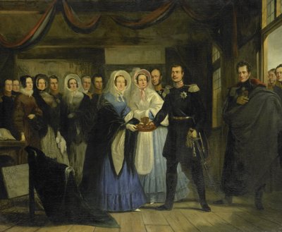 De Prinses van Oranje ontvangt Alexander II door Christiaan Julius Lodewyck Portman