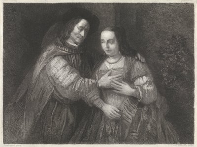 Portret van een paar als Oud-Testamentische figuren, genaamd 