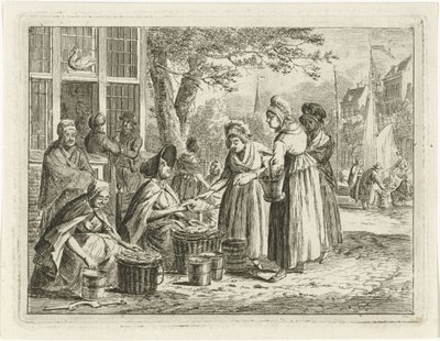 Visverkoopsters door Christiaan Meijer