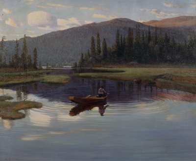 Fra Jupsjoen, of Jupsea, c.1905 door Christian Eriksen Skredsvig