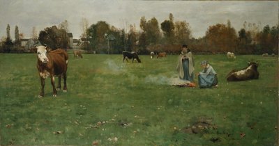 Herderinnen door Christian Eriksen Skredsvig