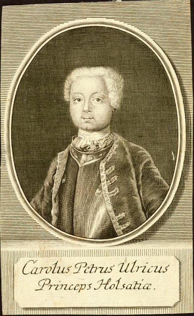 Portret van de hertog Karl Peter Ulrich van Holstein-Gottorp door Christian Friedrich Fritzsch