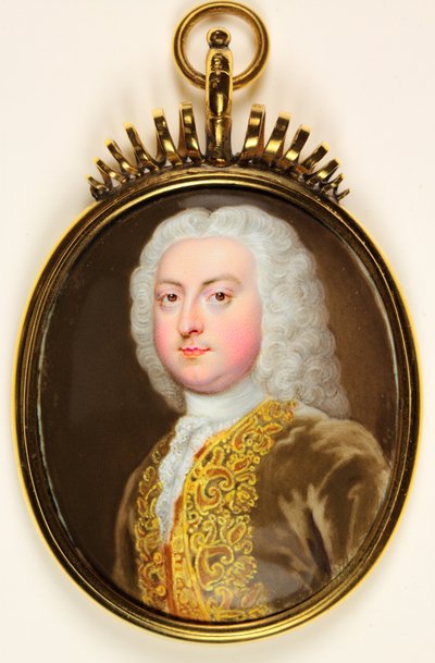 Een heer genaamd Prins George van Denemarken door Christian Friedrich Zincke