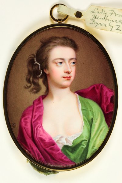 Lady Frances Wilhelmina Bentinck, Lady Byron door Christian Friedrich Zincke