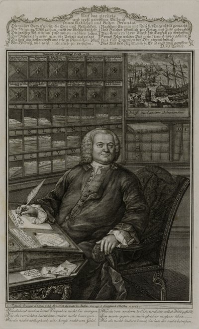 Portret van Burchard Fixen door Christian Fritzsch