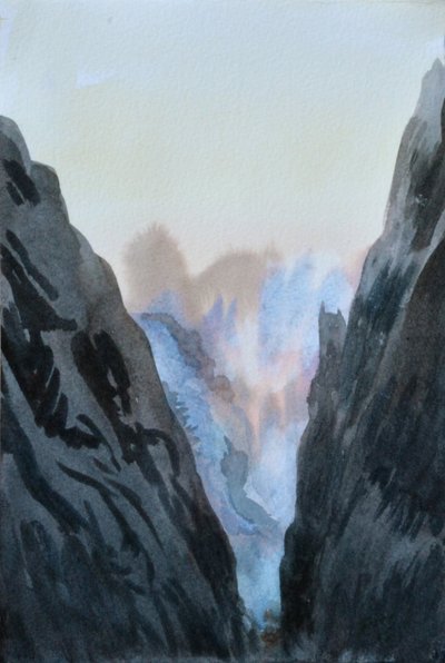 Brandende berg, 2015 door Christian Furr