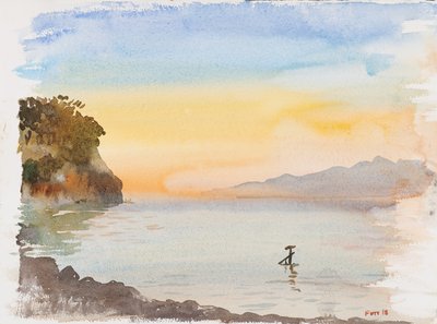 Roze Ionische Zee - Astrakeri Corfu door Christian Furr