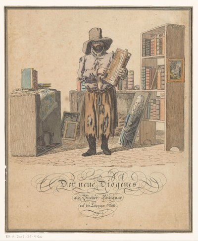 Portret van boekhandelaar Johann Gottlob Helmert door Christian Gottfried Heinrich Geissler (possibly)