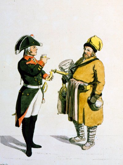 Sbiten-verkoper, 1799 door Christian Gottfried Heinrich Geissler