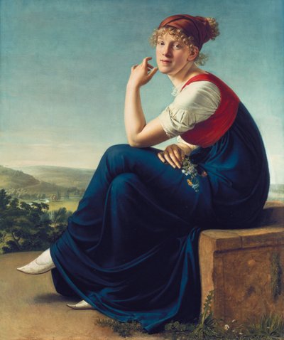 Portret van Heinrike Dannecker, 1802 door Christian Gottlieb Schick