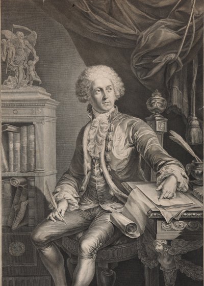 Portret van Prins Alexander Michaylovich Belosselsky-Belozersky 1752-1809, laatste kwart van de 18e eeuw door Christian Gottlieb Schultze