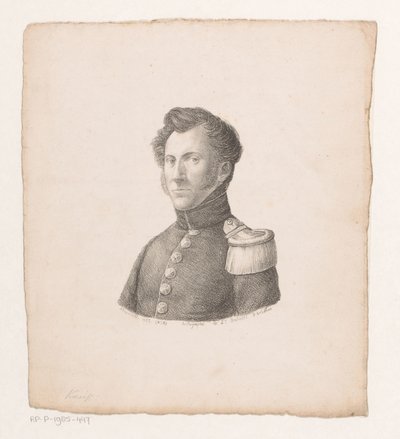 Portret van Arnold Willem de Bruin door Christian Heinrich Gottlieb Steuerwald