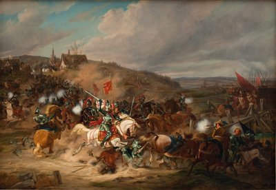 Daniel Rantzau neemt Tureby Bro in Skåne in tijdens de Zevenjarige Oorlog 1563-1570 door Christian Holm