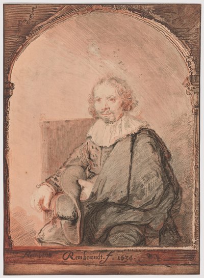 Portret van een man in een leunstoel, uit Collection d