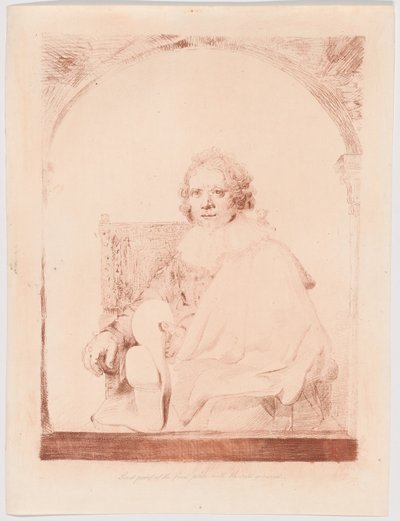 Portret van een man in een leunstoel, uit Collection d
