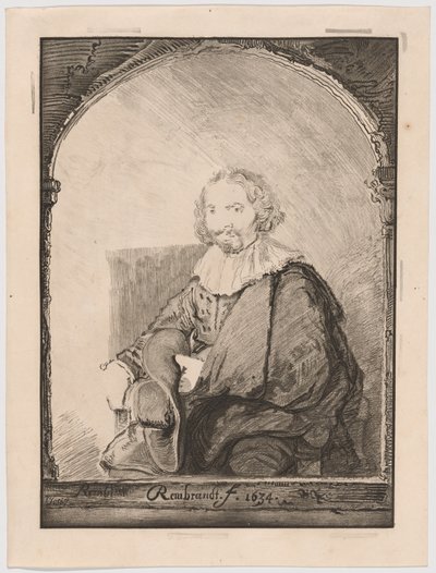 Portret van een man in een leunstoel, uit Collection d