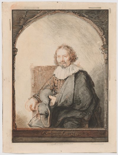 Portret van een man in een leunstoel, uit Collection d