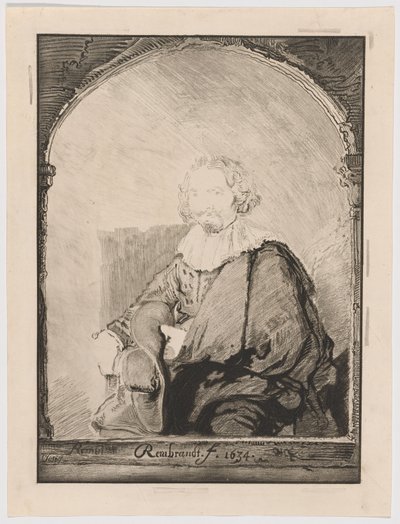 Portret van een man in een leunstoel, uit Collection d
