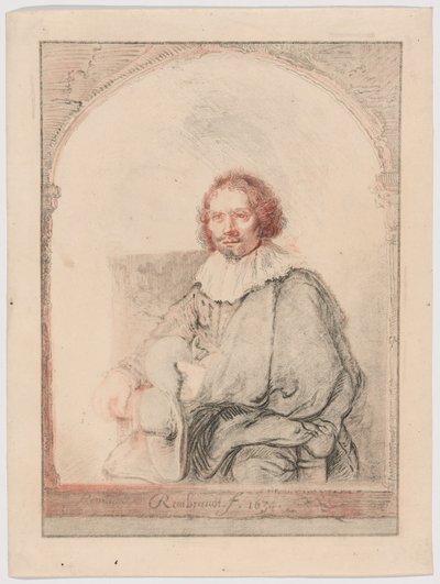 Portret van een man in een leunstoel, uit Collection d