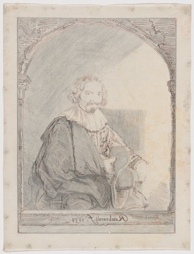 Studie voor Portret van een man in een leunstoel, uit Collection d