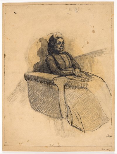 Dame op de bank door Christian Kongstad Petersen