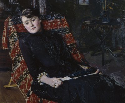 Actrice Constance Bruun door Christian Krohg