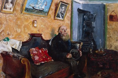 Condoleance bezoek door Christian Krohg
