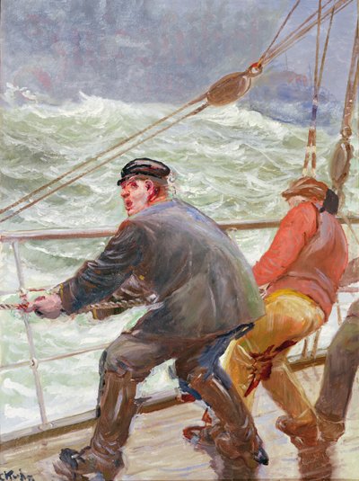 Windward Hijsen door Christian Krohg