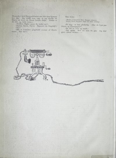 Illustratie uit het boek 12 van onze tijdgenoten van Krohg, Christian en uitgegeven door Feilberg & Landmark (Kristiania, 1895) door Christian Krohg
