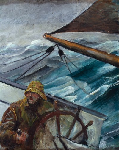 Stuurman aan het roer door Christian Krohg