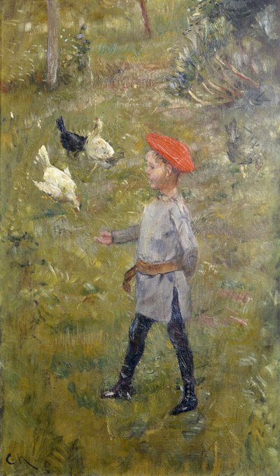 Per met de kippen, Hvitsten door Christian Krohg