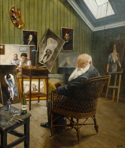 Zelfportret door Christian Krohg