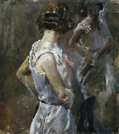 Het toilet door Christian Krohg