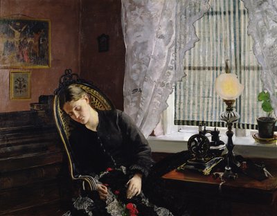 De Naaister door Christian Krohg