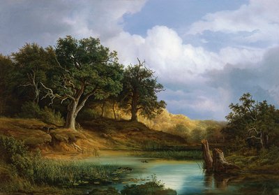 Eiken aan het water door Christian Morgenstern