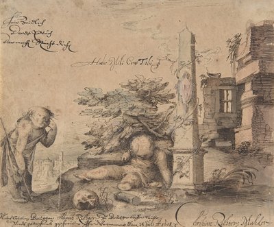 Allegorie van de vergankelijkheid van het leven door Christian Richter