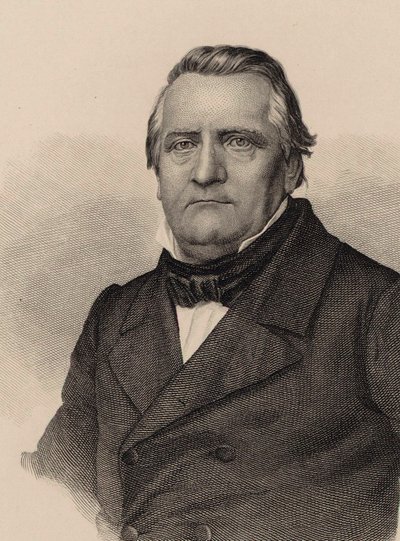 Portret van de componist Franz Lachner 1803-1890, 1850 door Christian Riedt